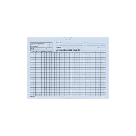 Asp A/P VoucherEnvelopeGeneralAccounting Style, 9" X 12", 100 Per Pk:Blue Pk 5471